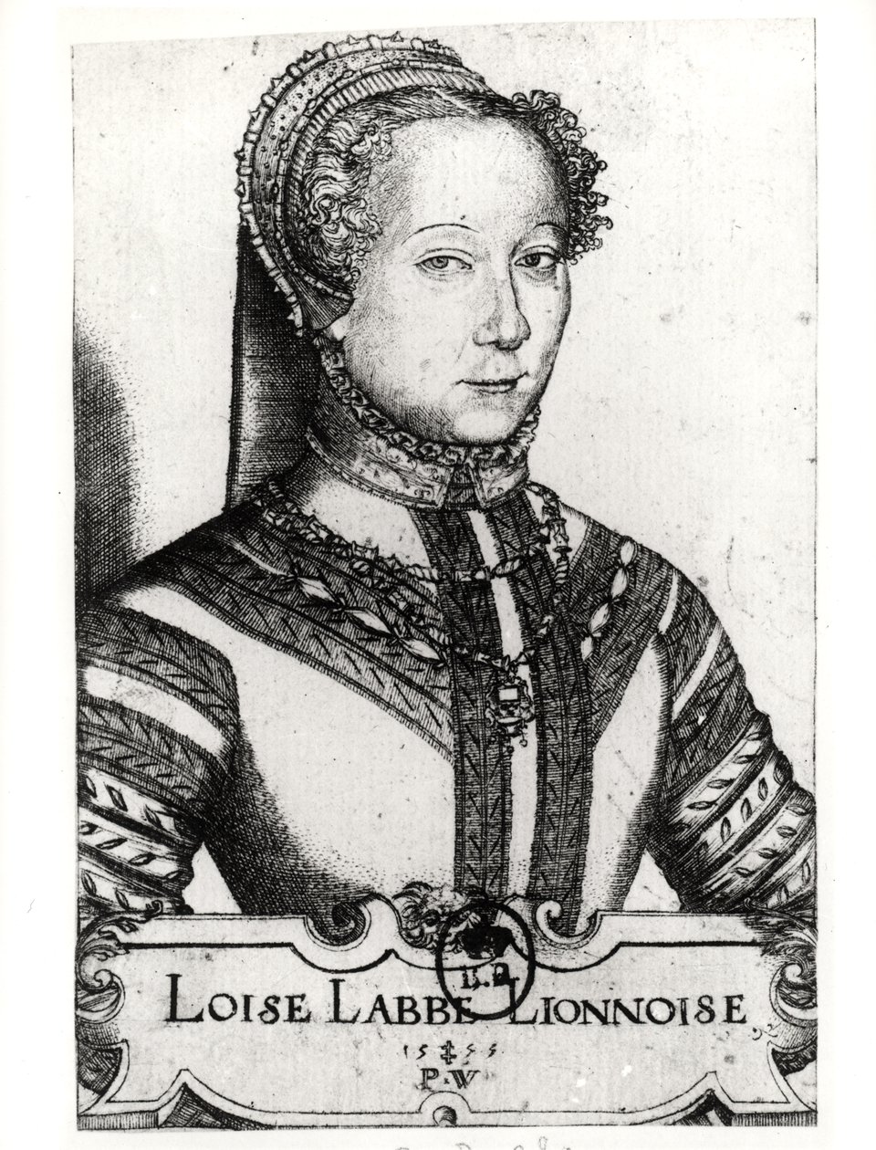 Louise Labe (c.1524-66) The Beautiful Cordiere, 1555 de Pierre Woeiriot de Bouzey