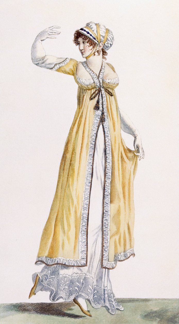 Senhoras túnica de estilo russo, ilustração de &39;Journal des Dames et des modos&39;, 1801 de Pierre de La Mesangere