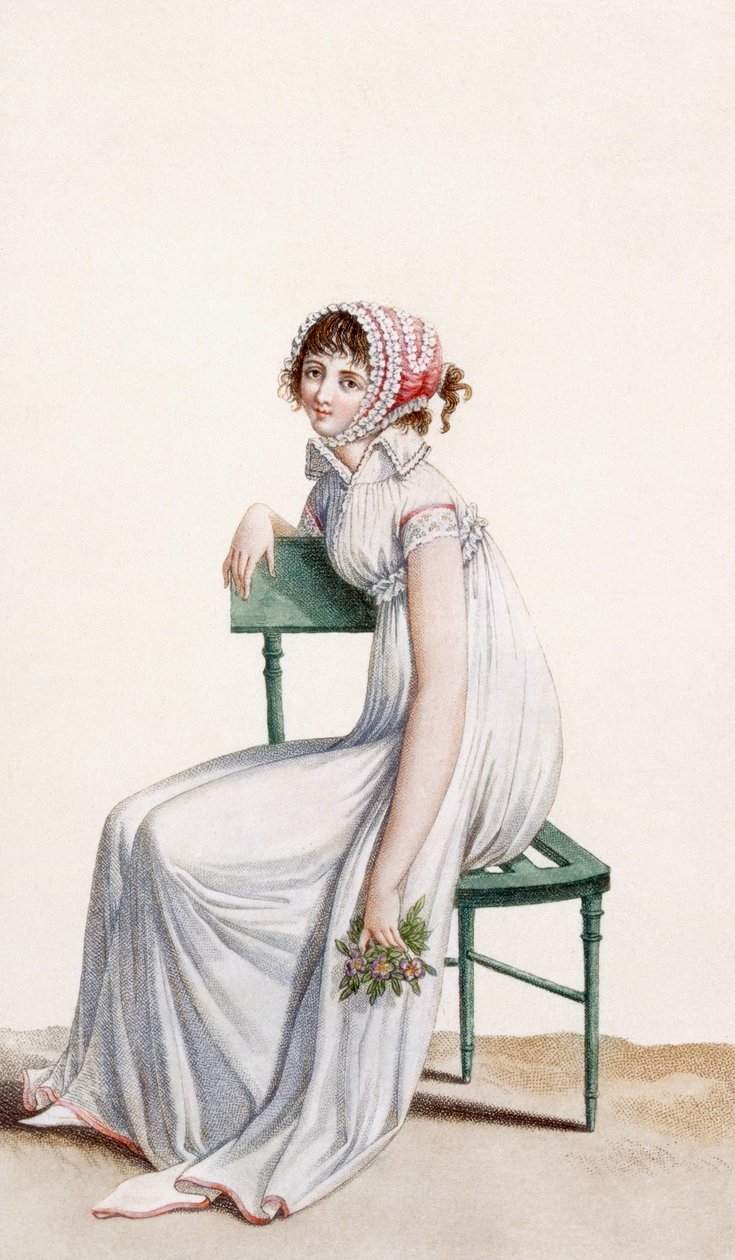 Camisa de vestido, ilustração de &39;Jornal das senhoras e modos&39;, 1799 de Pierre de La Mesangere