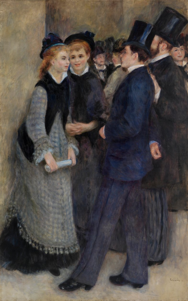 A saída do conservatório de Pierre Auguste Renoir