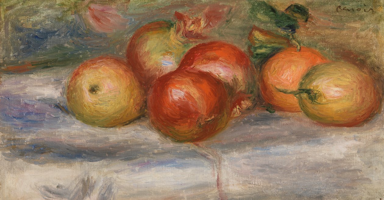 Maçãs, laranja e limão de Pierre-Auguste Renoir