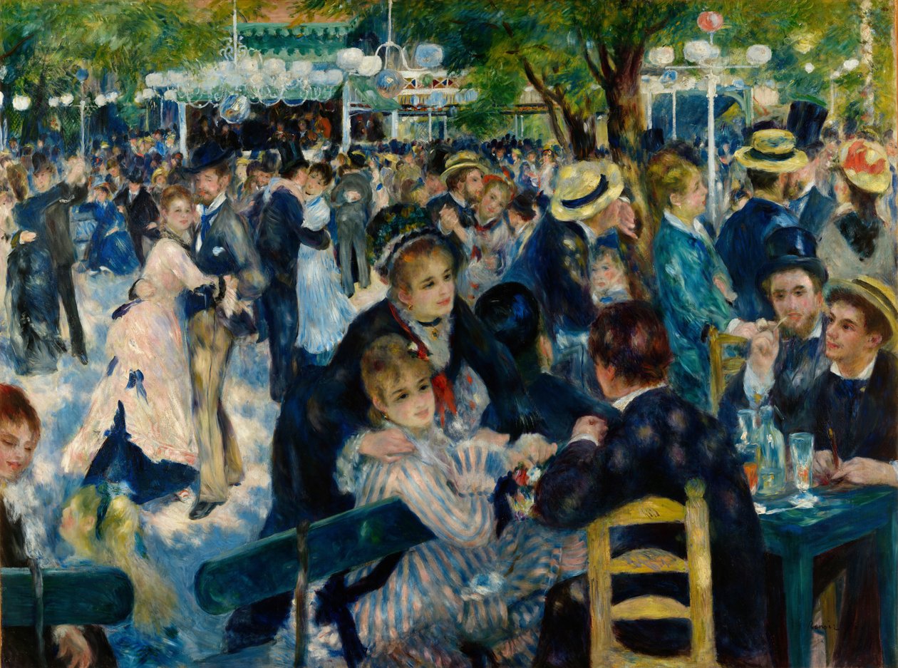 Dançar no Moulin de la Galette de Pierre-Auguste Renoir