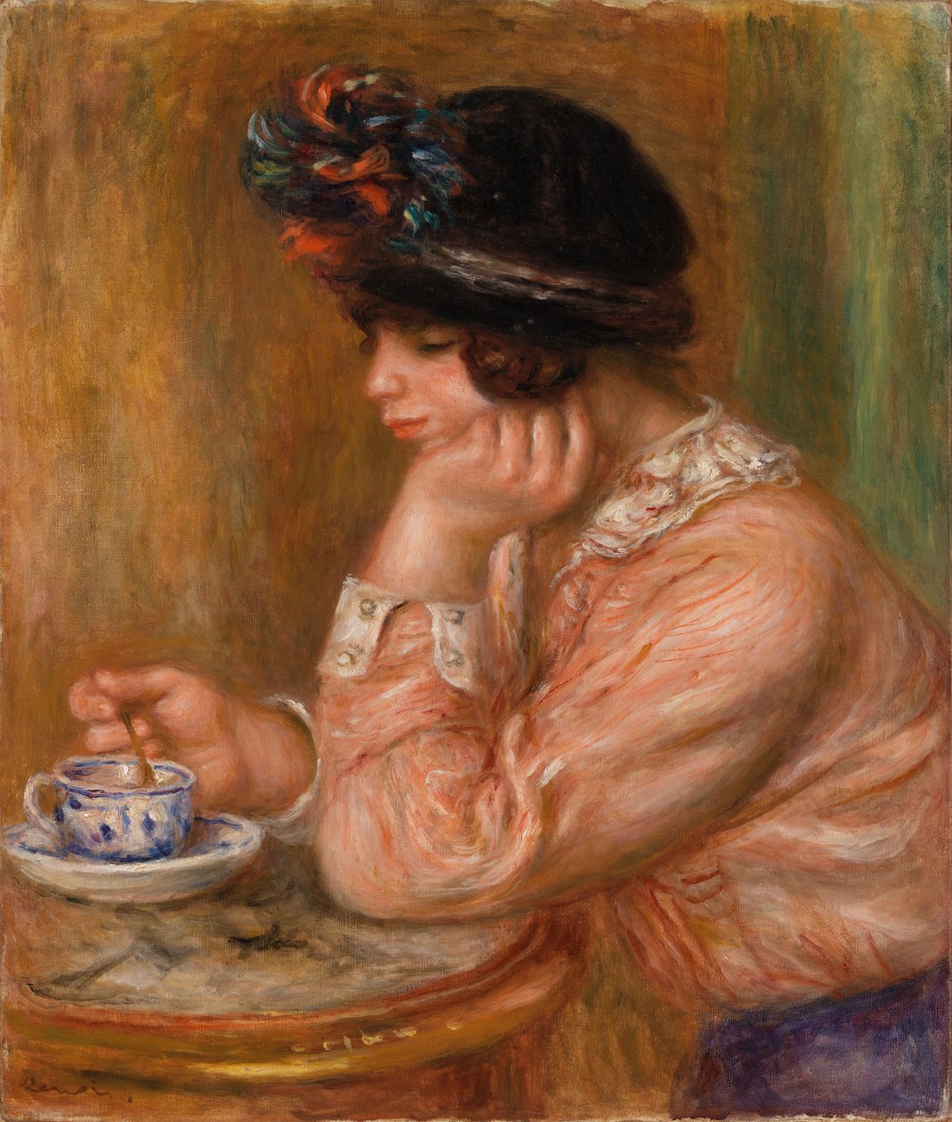 Taça de Chocolate (La Tasse de chocolat) de Pierre-Auguste Renoir