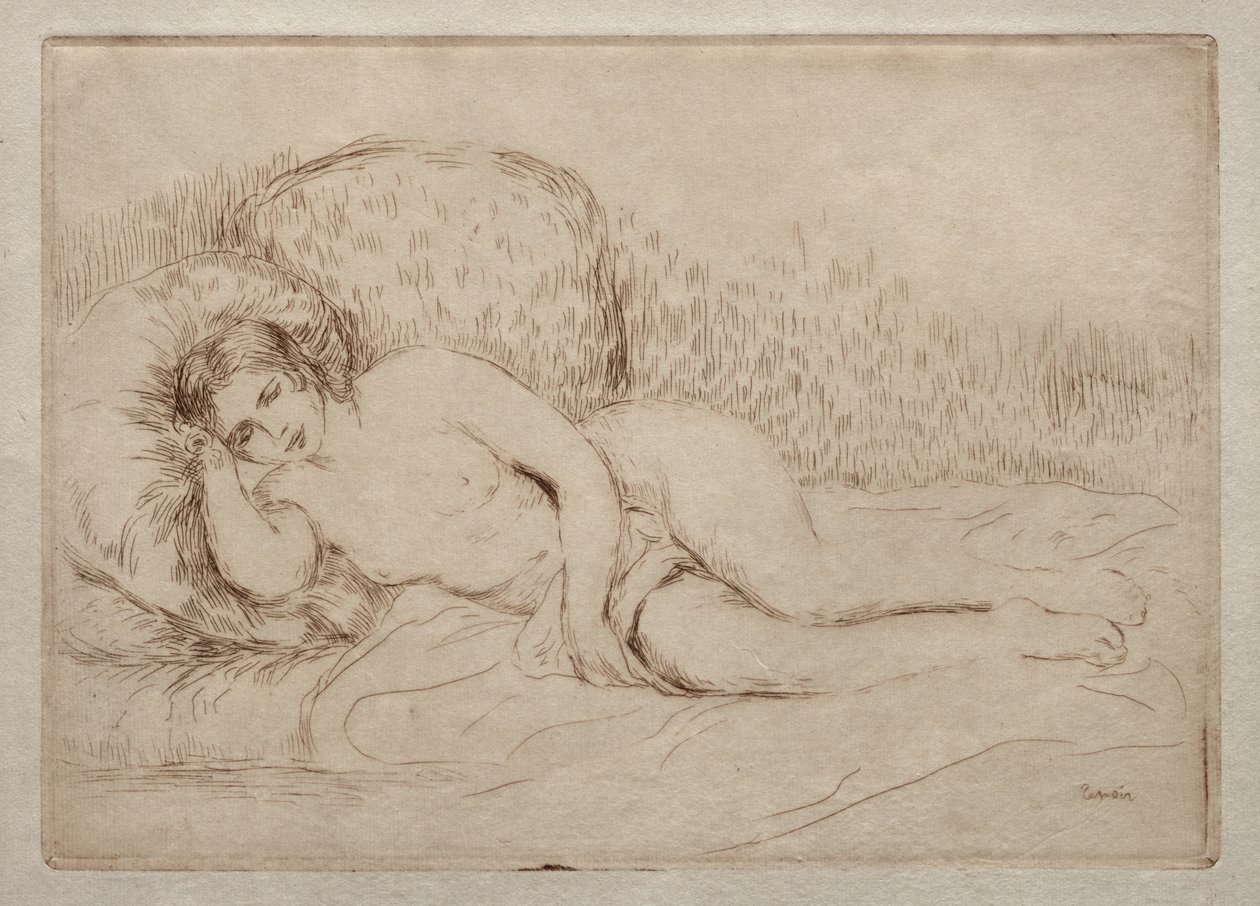 Mulher nua deitada de Pierre-Auguste Renoir