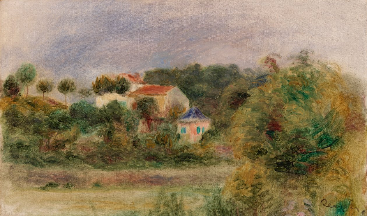 Casas em um parque de Pierre-Auguste Renoir