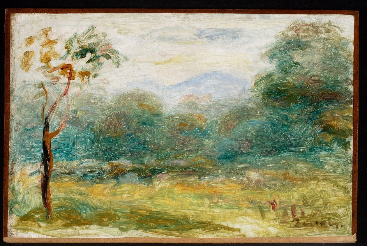 Paisagem do sul de França (Cagnes-sur-Mer) de Pierre-Auguste Renoir