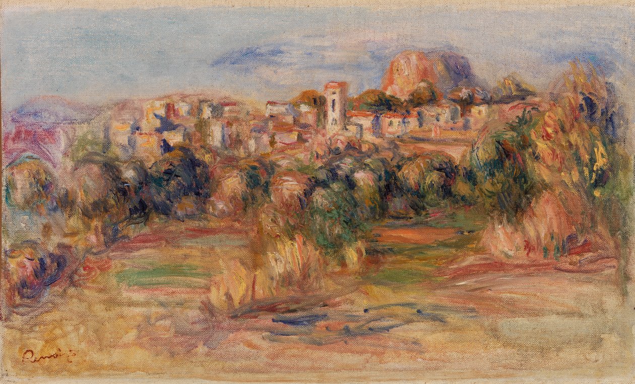 Paisagem, La Gaude (Paisagem, La Gaude) de Pierre-Auguste Renoir