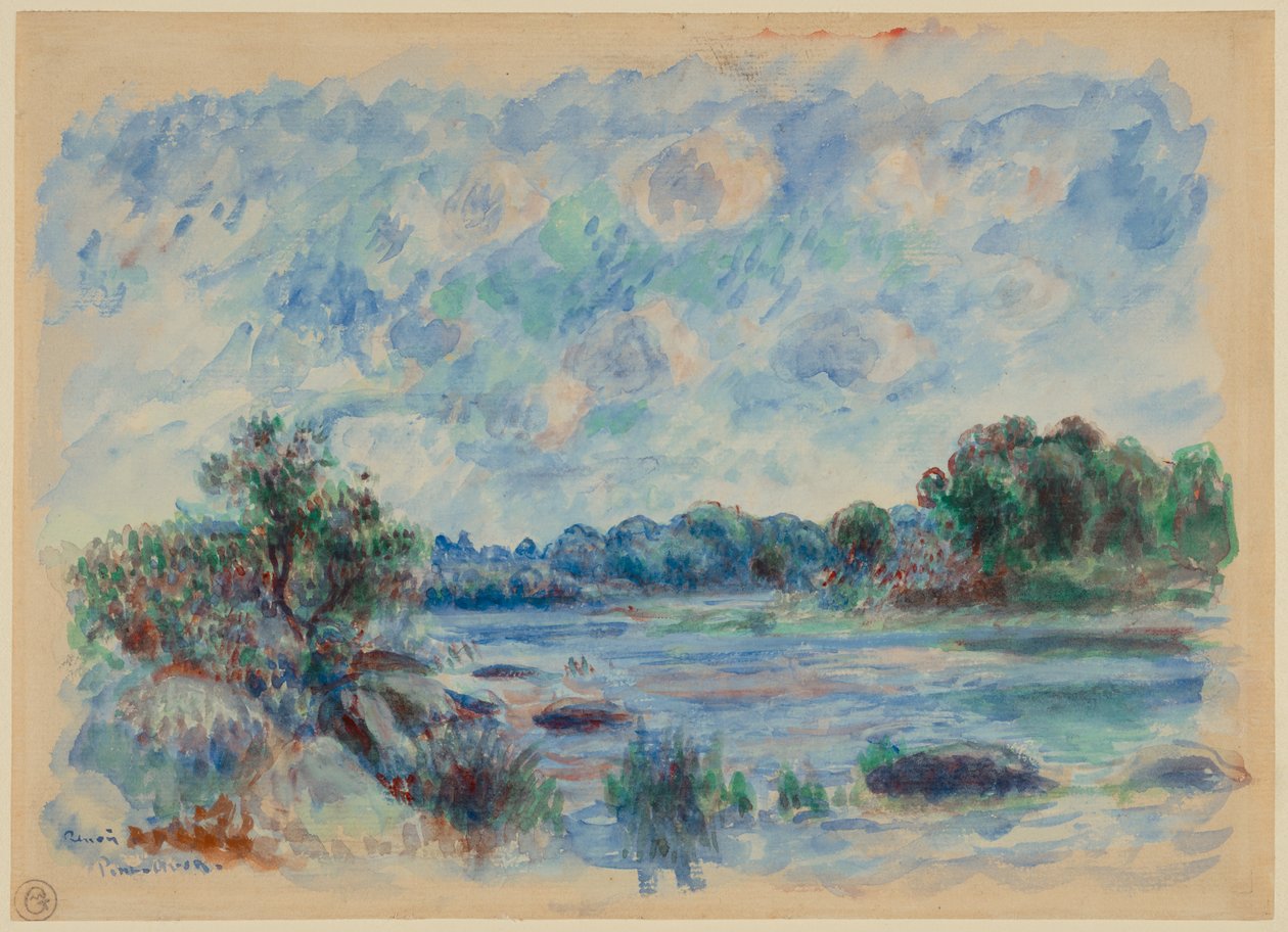 Paisagem em Pont-Aven de Pierre-Auguste Renoir