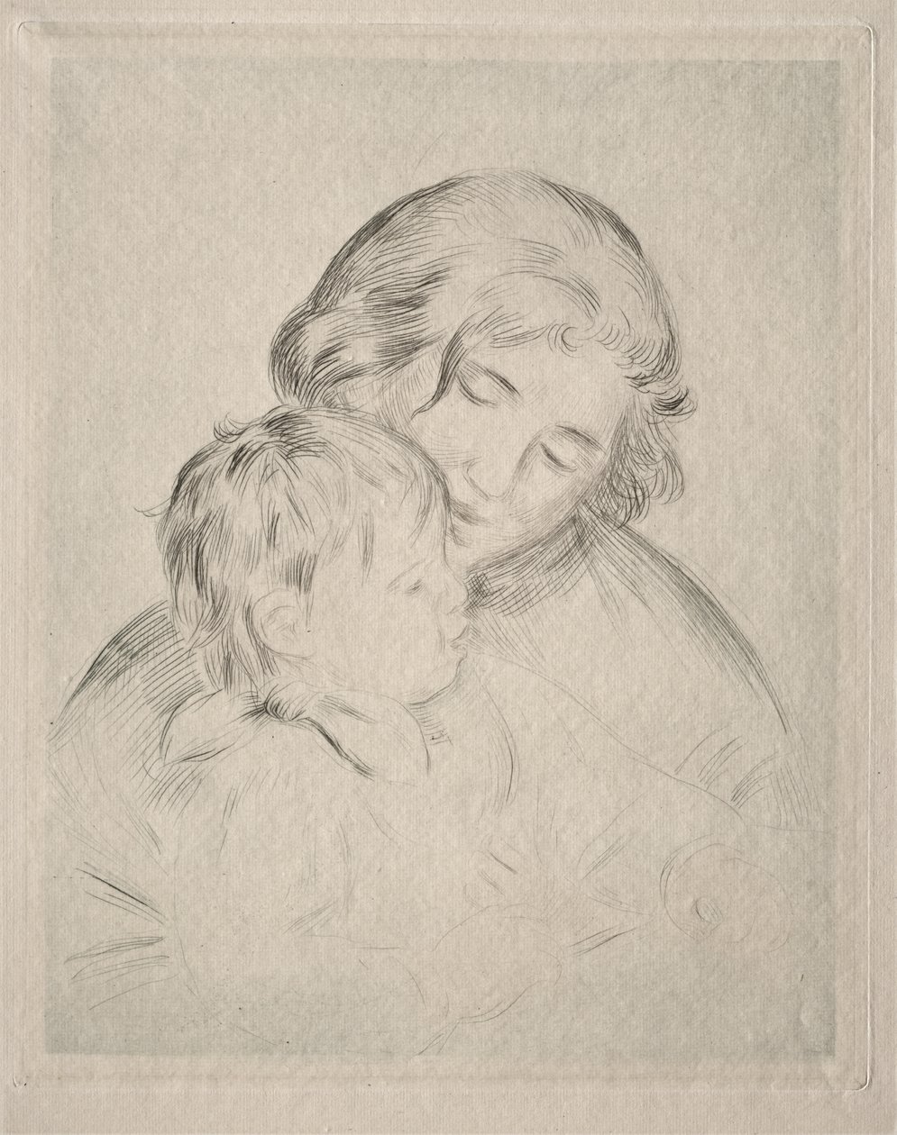 Mãe e filho de Pierre-Auguste Renoir