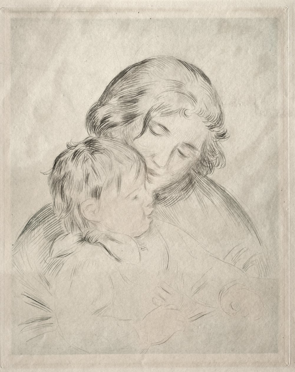 Mãe e filho de Pierre-Auguste Renoir