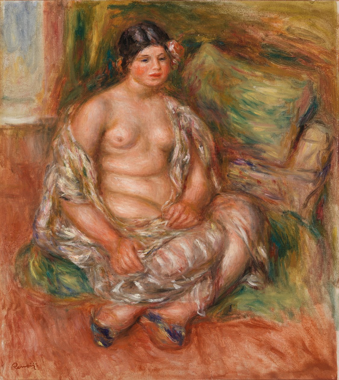 Odalisca sentada de Pierre-Auguste Renoir