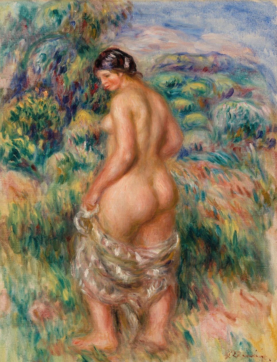 Banhista em pé de Pierre-Auguste Renoir
