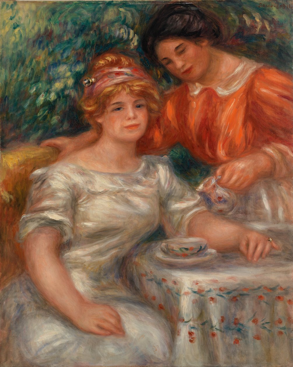 Hora do chá de Pierre-Auguste Renoir