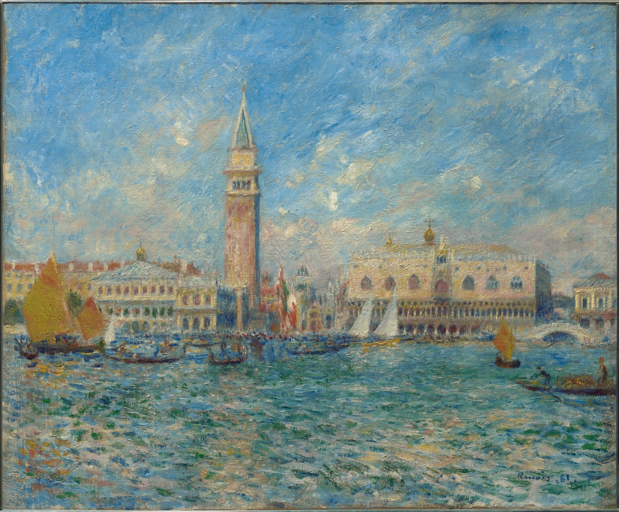 Veneza, o Palácio Ducal de Pierre-Auguste Renoir