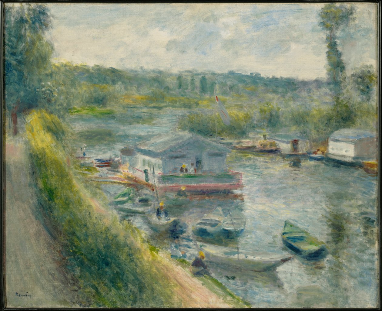 Barco-lavandaria em Bas-Meudon de Pierre-Auguste Renoir