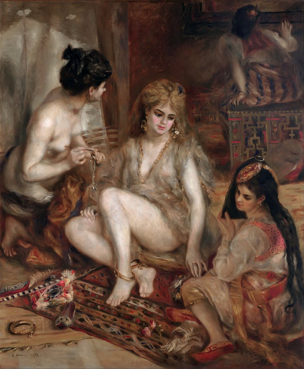 Parisienses em traje argelino (Harém) de Pierre-Auguste Renoir