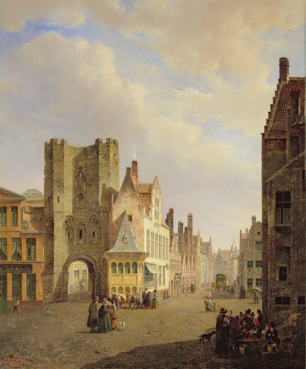 Cena de rua de Pierre François De Noter