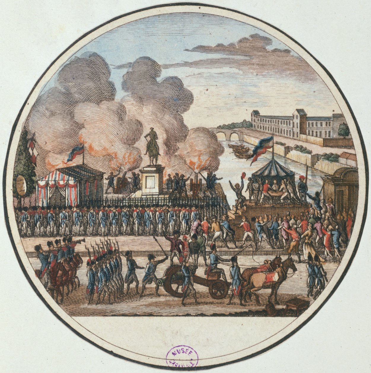 Proclamação do país em perigo 22 de julho de 1792, c.1794-1802 (gravura) de Pierre Gabriel Berthault
