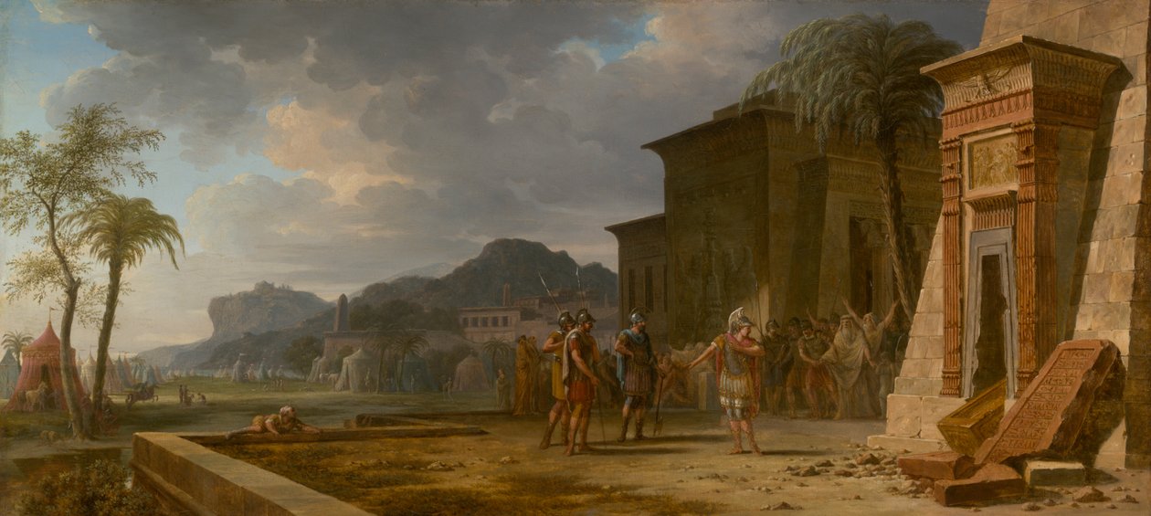 Alexandre no túmulo de Ciro, o Grande de Pierre-Henri de Valenciennes