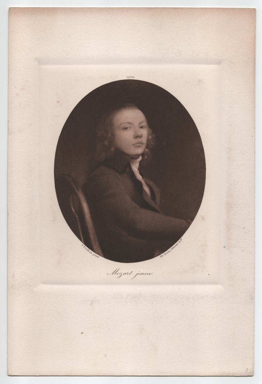Jovem Mozart (c. 1900, ilustração) de Pierre Paul Prud