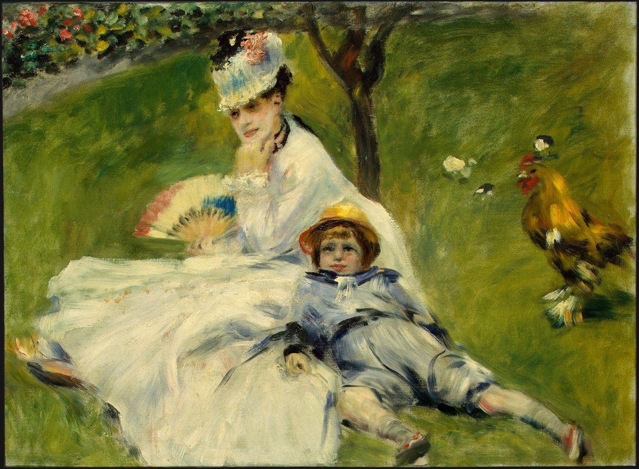 Madame Monet e seu filho de Pierre Auguste Renoir