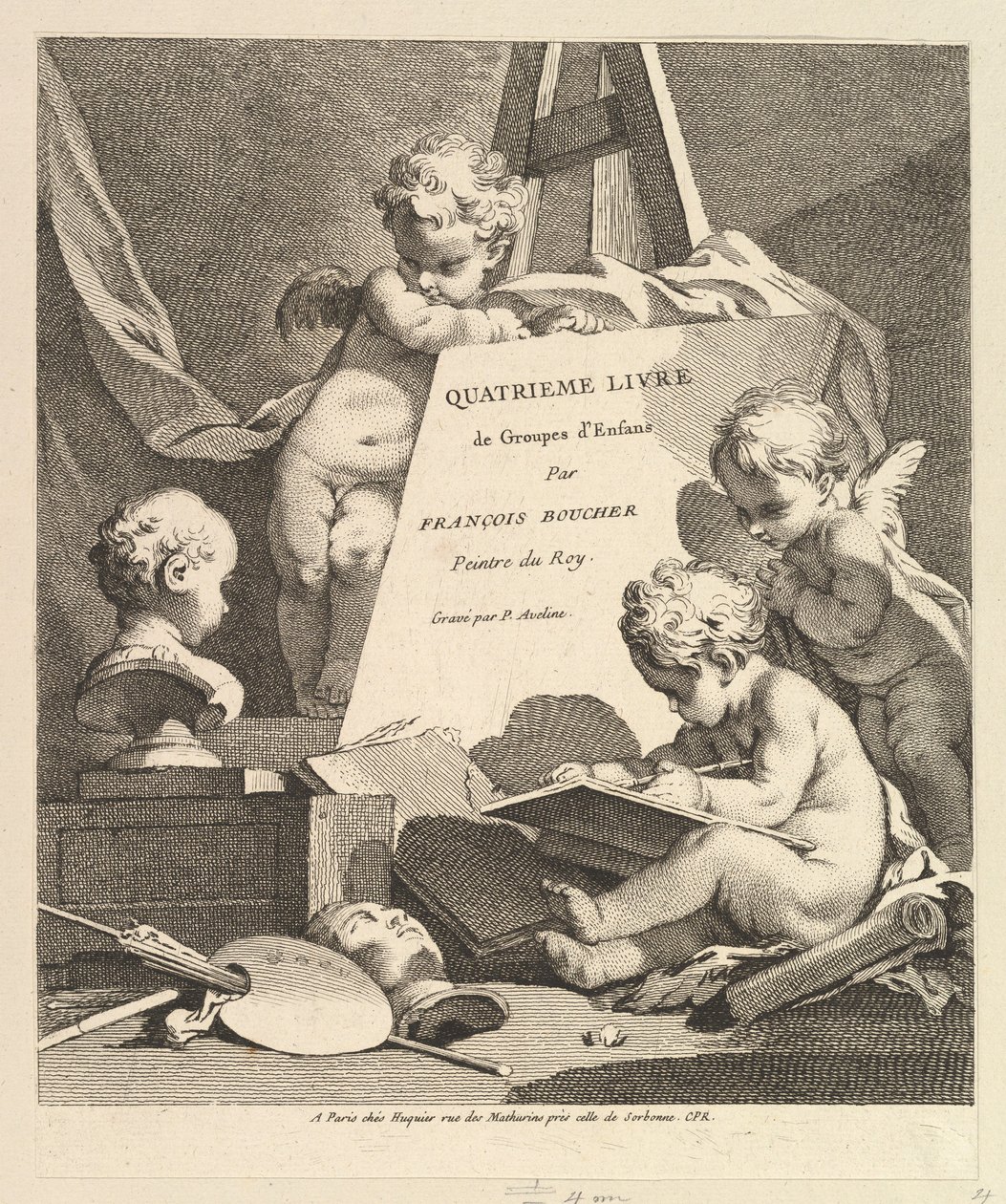 Frontispício, 1727-60. de Pierre Alexandre Aveline