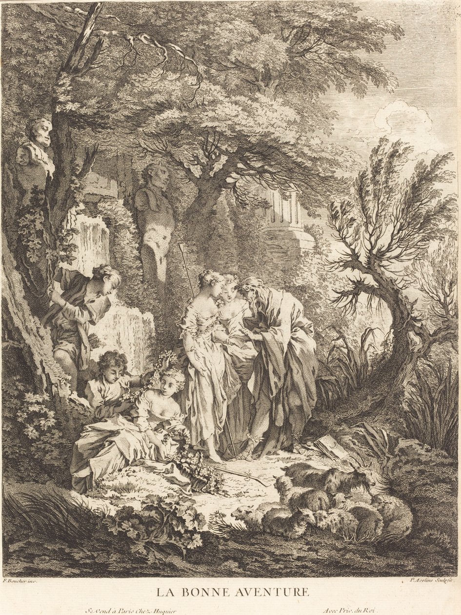 A boa aventura de Pierre Alexandre Aveline after François Boucher