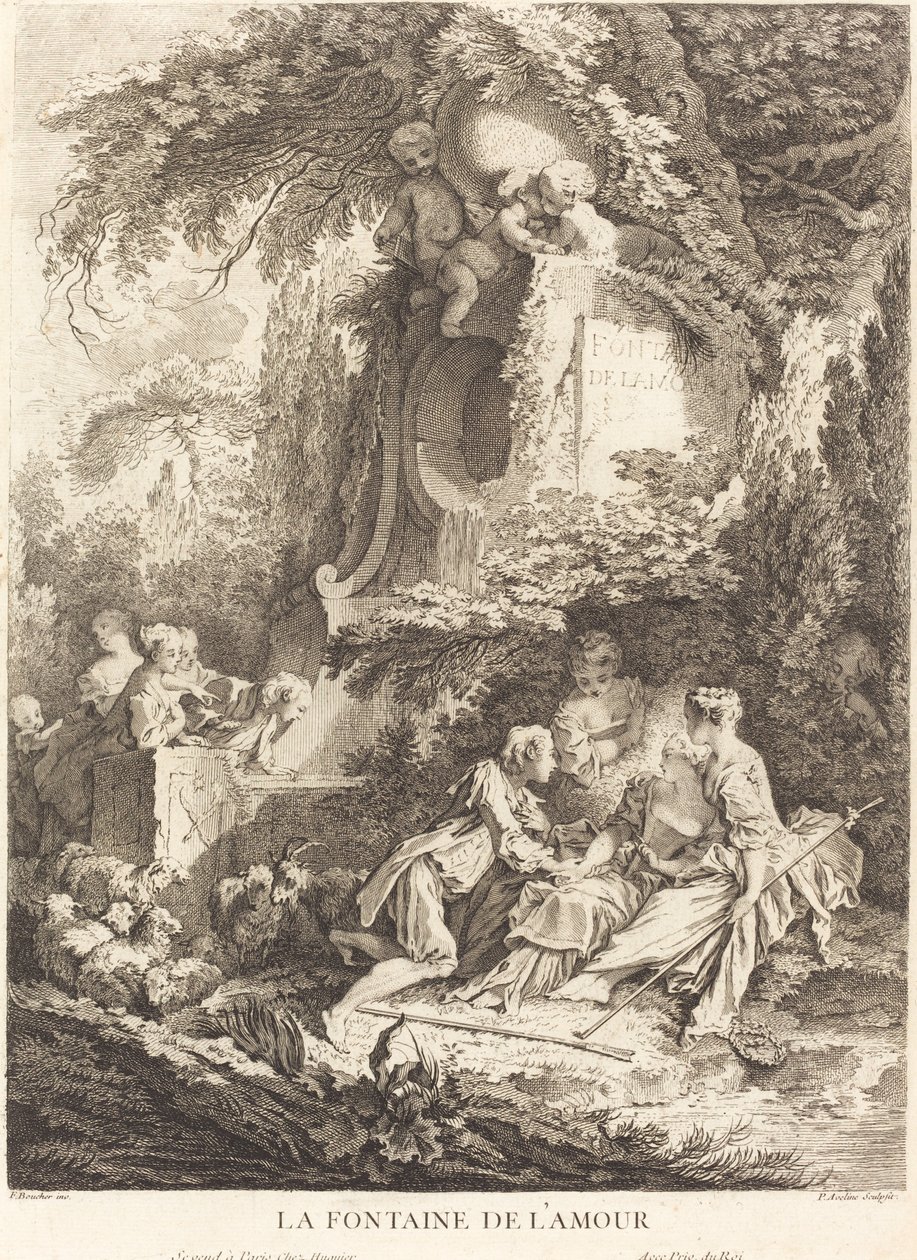 A Fonte do Amor de Pierre Alexandre Aveline after François Boucher