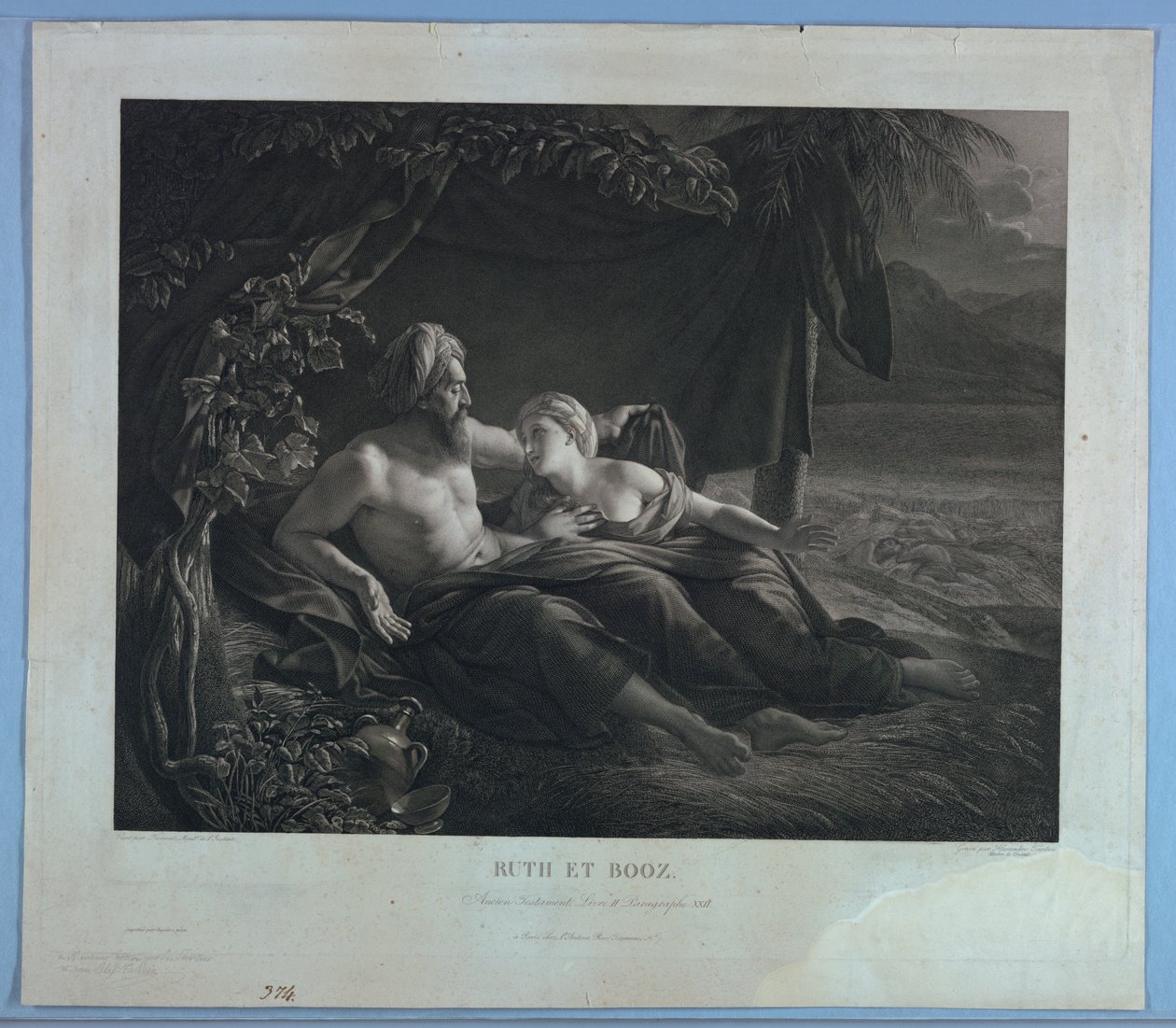 Rute e Boaz de Pierre Alexandre Tardieu