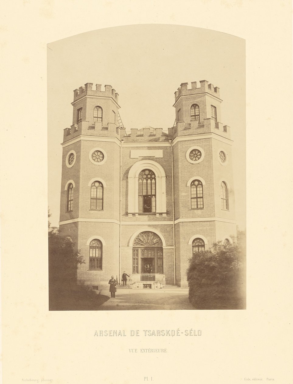 Arsenal de Tsarskoe-Selo, vista exterior de Pierre Ambrose Richebourg