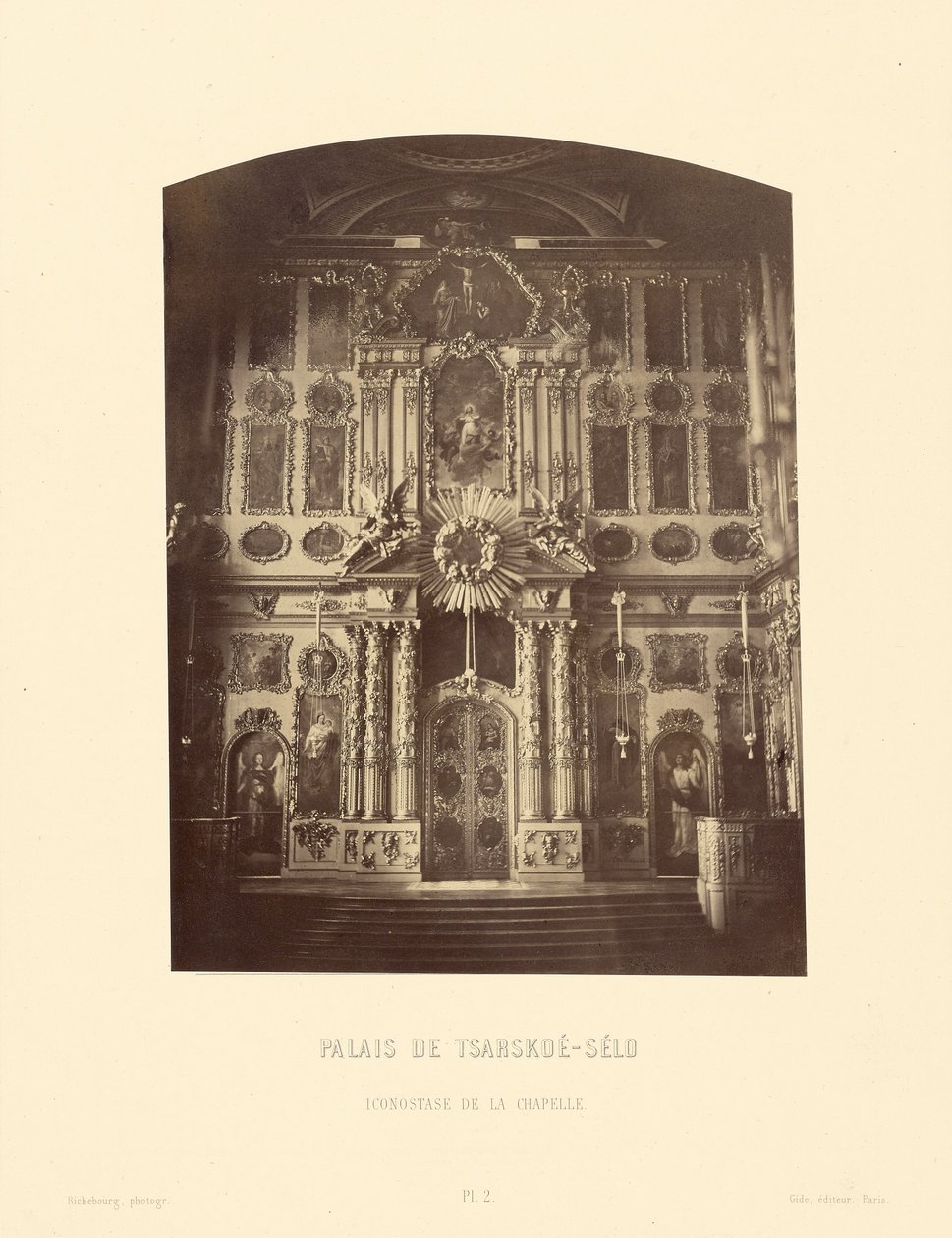 Palácio Tsarskoe-Selo, Iconostasis da Capela de Pierre Ambrose Richebourg