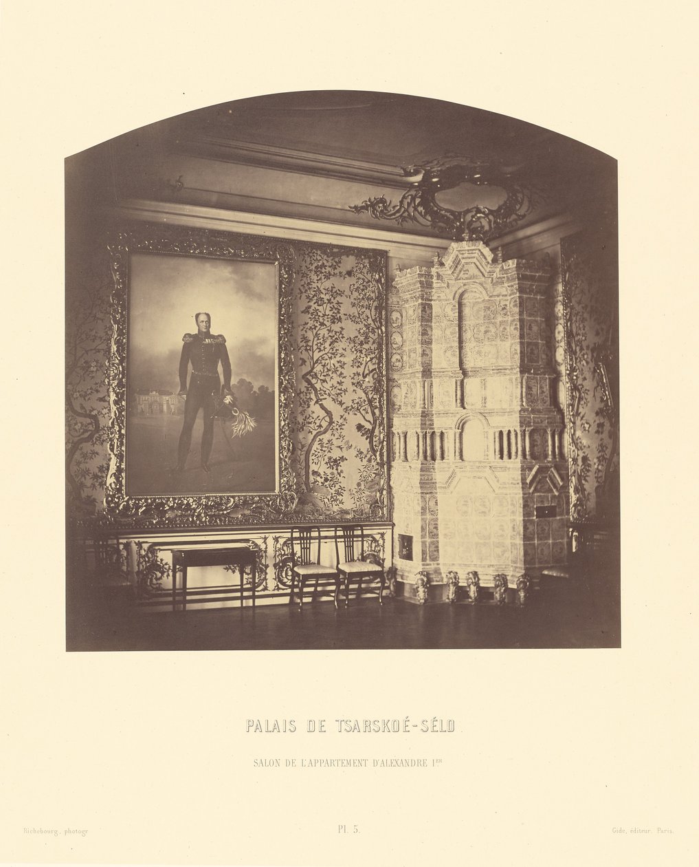 Palácio de Tsarskoe-Selo, Salão do Apartamento de Alexandre I de Pierre Ambrose Richebourg