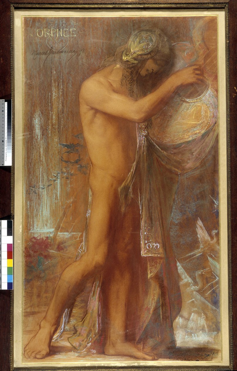 Orphee a tocar o cítara de Pierre Amedee Marcel Beronneau