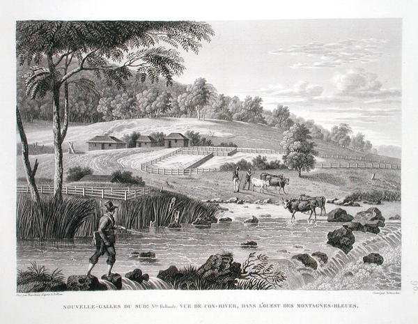 New South Wales, New Holland: Vista do Rio Cox, a oeste das Blue Mountains, de 
