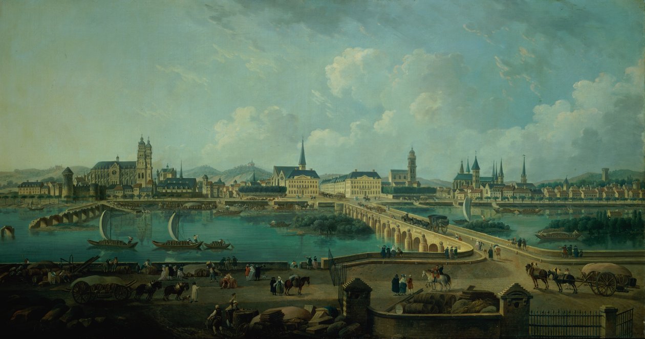 Vista Panorâmica de Tours, 1787 de Pierre Antoine Demachy