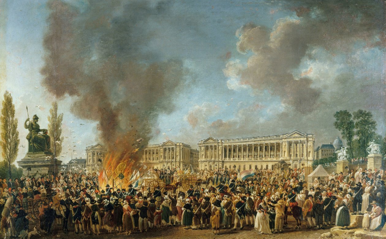 O Festival da Unidade e Indivisibilidade em 10 de agosto de 1793, 1793. de Pierre Antoine Demachy