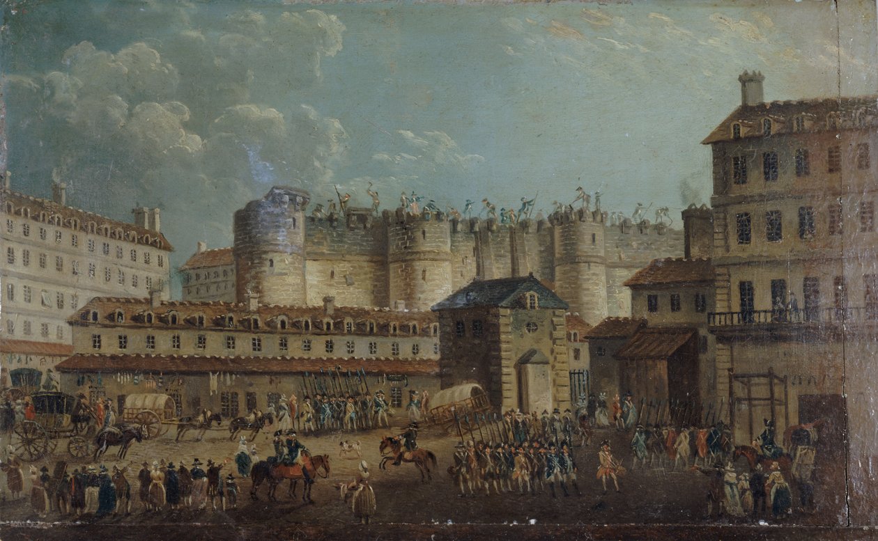 A Tomada da Bastilha em 14 de julho de 1789, 1789. de Pierre Antoine Demachy