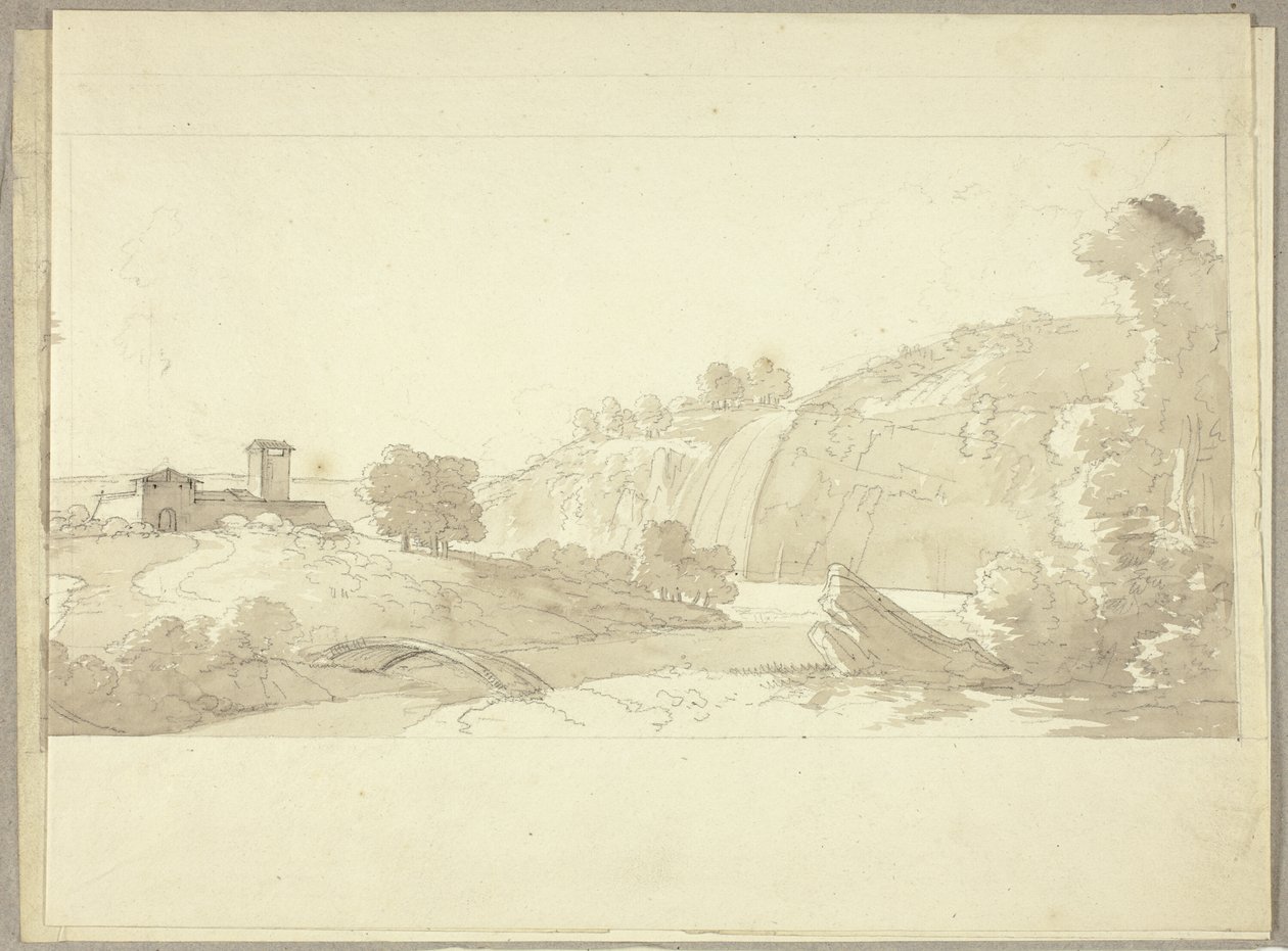 Paisagem panorâmica italiana de Pierre Antoine Mongin