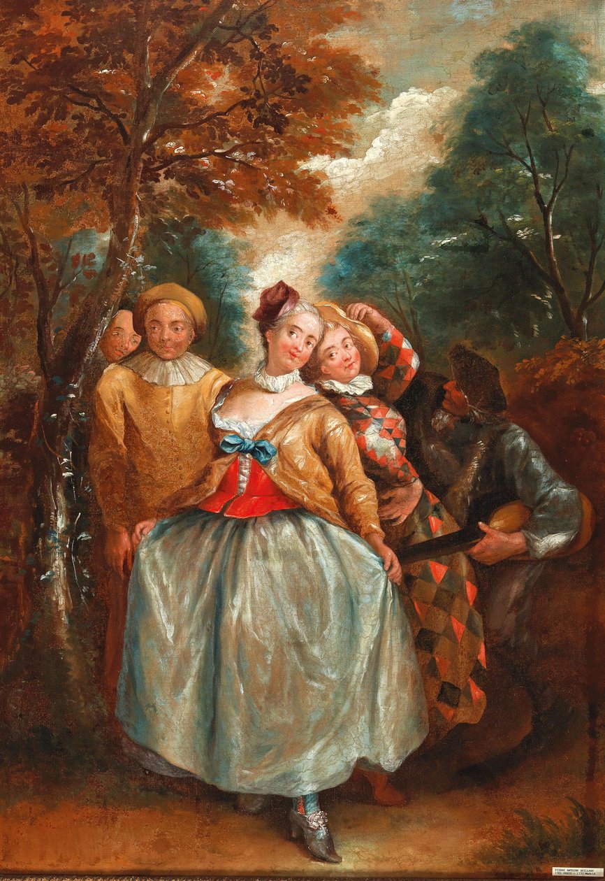 Uma cena da Commedia dell
