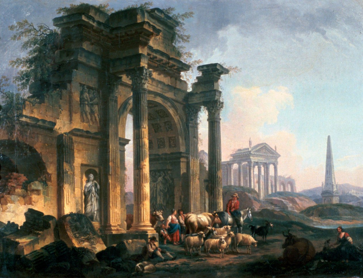 LArc of Triumph, c1740-1807 de Pierre Antoine de Machy