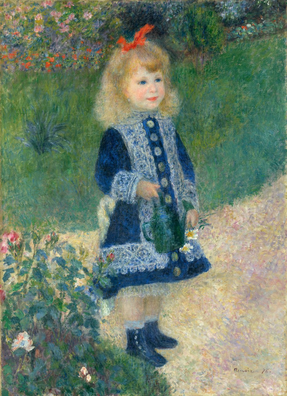 Uma garota com um regador de Pierre Auguste Renoir