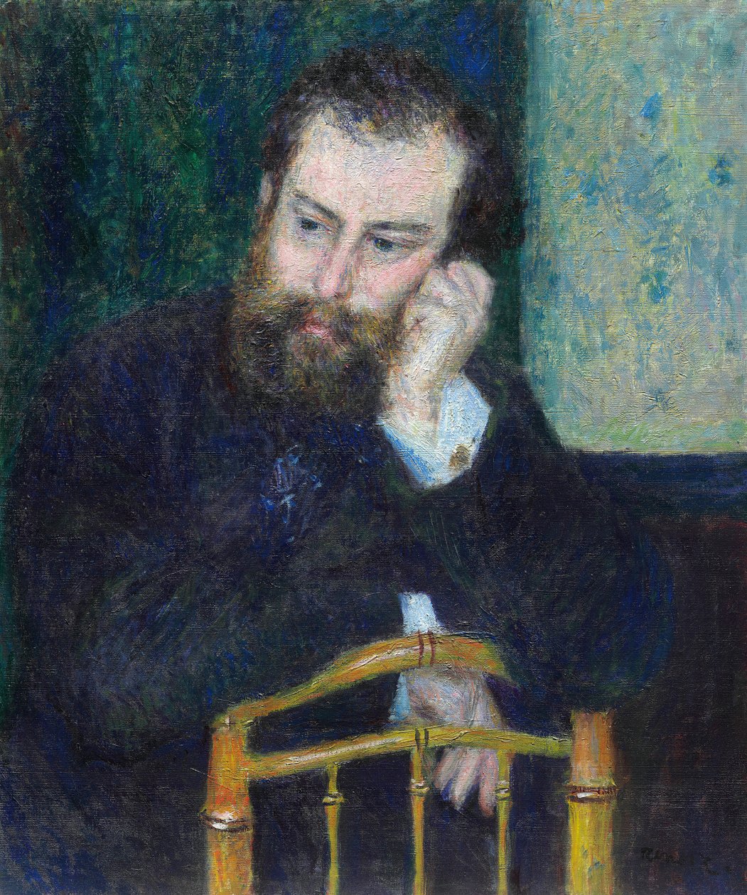 Alfred Sisley, 1876. de Pierre Auguste Renoir