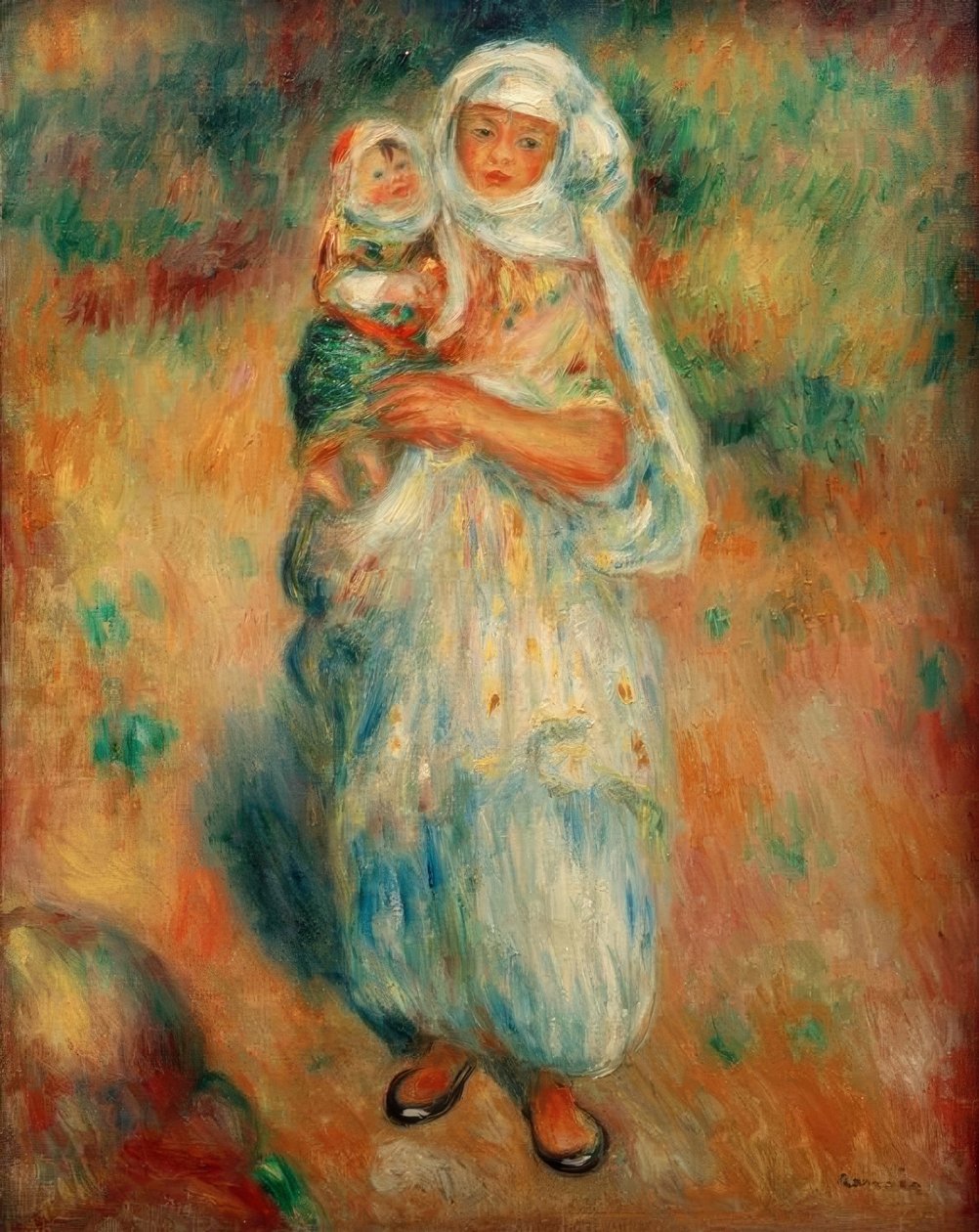 Argelino com criança de Pierre Auguste Renoir