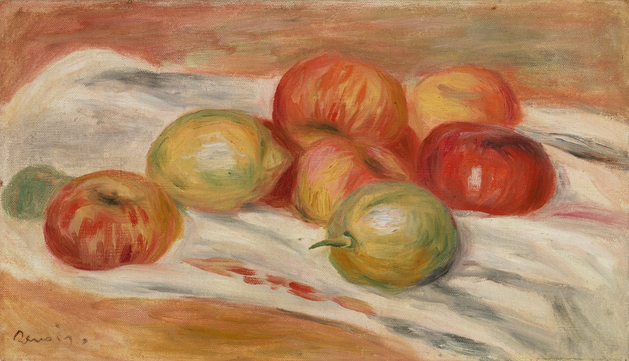 Maçãs e Limões sobre um Pano de Pierre Auguste Renoir