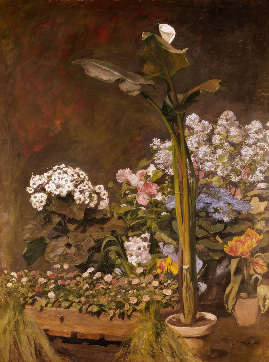 Arum e estufas de Pierre Auguste Renoir
