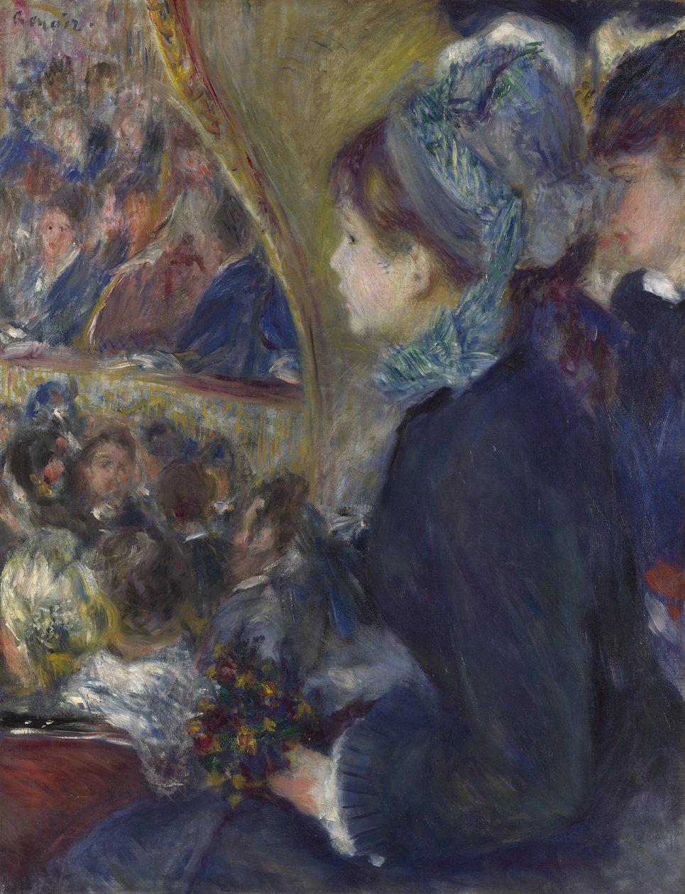 No teatro La Première Sortie, 1876-1877 de Pierre Auguste Renoir