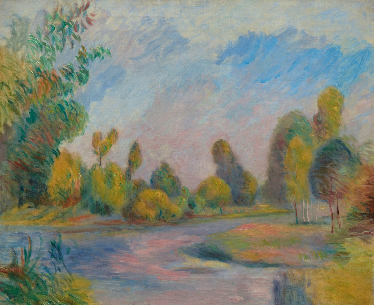 À beira do rio, 1896. de Pierre Auguste Renoir