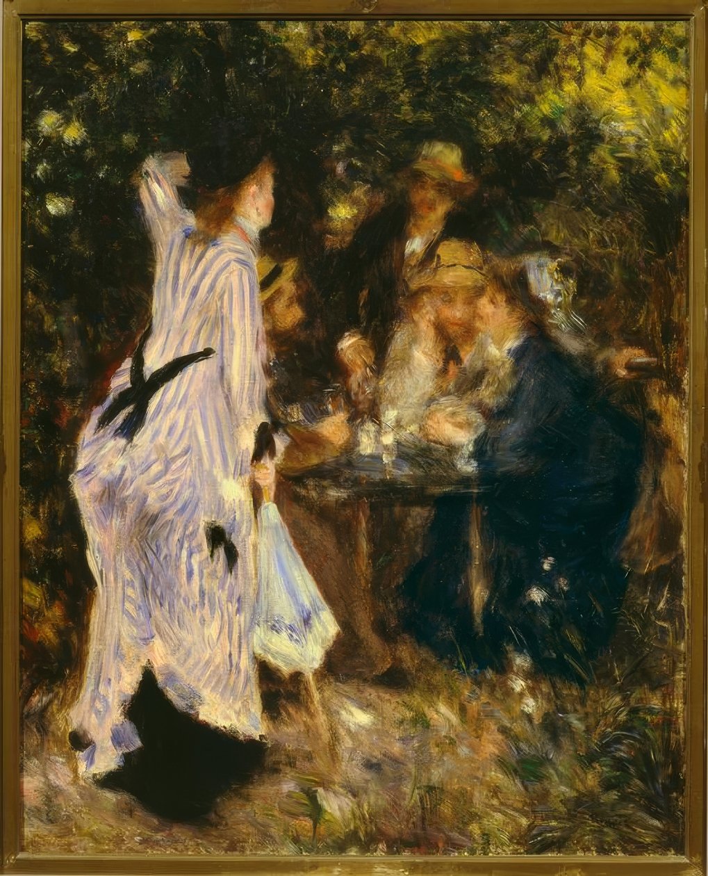 No jardim (À sombra, Moulin de la Galette) de Pierre Auguste Renoir
