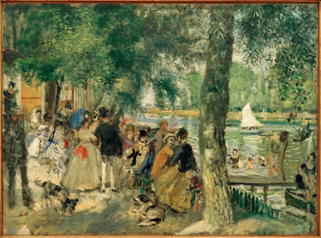 Nadar no Sena - La Grenouillère de Pierre Auguste Renoir