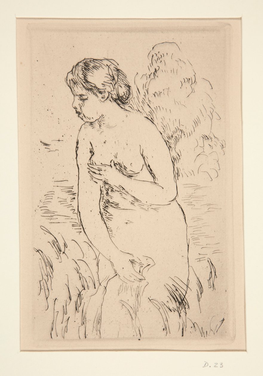 Estreia de Baigneuse, ? mi-jambes (Banhista em pé, até os joelhos) de Pierre Auguste Renoir